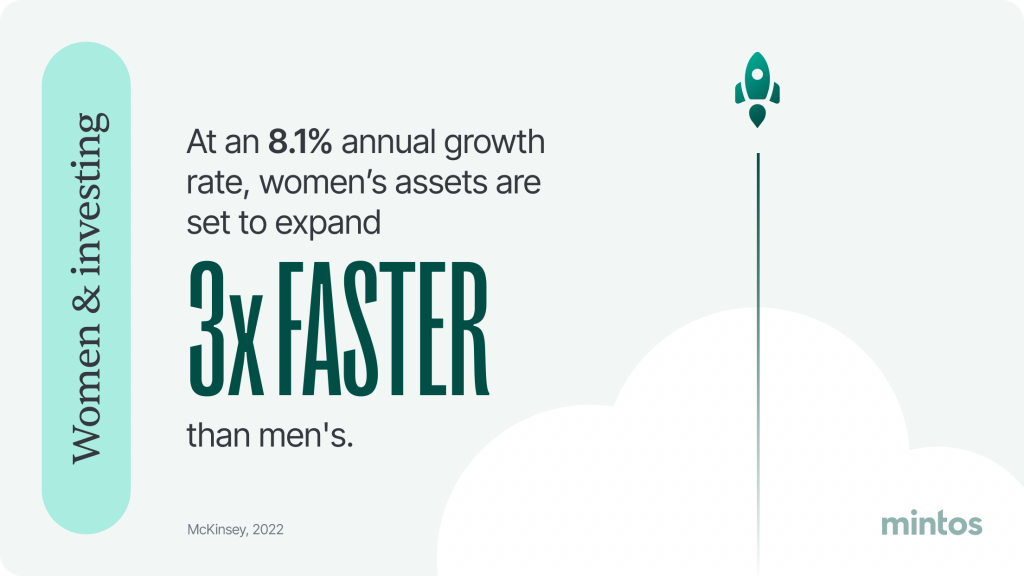 Women and investing: Women's assets are set to expand faster.